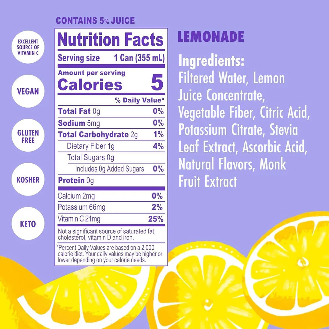 Swoon Sugar Free Lemonade, 12oz