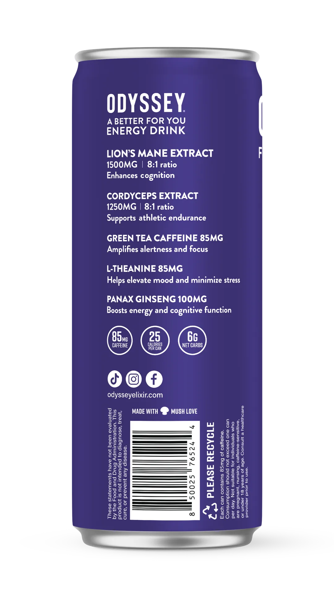Blackberry Lemonade - Odyssey Functional Energy (85mg)