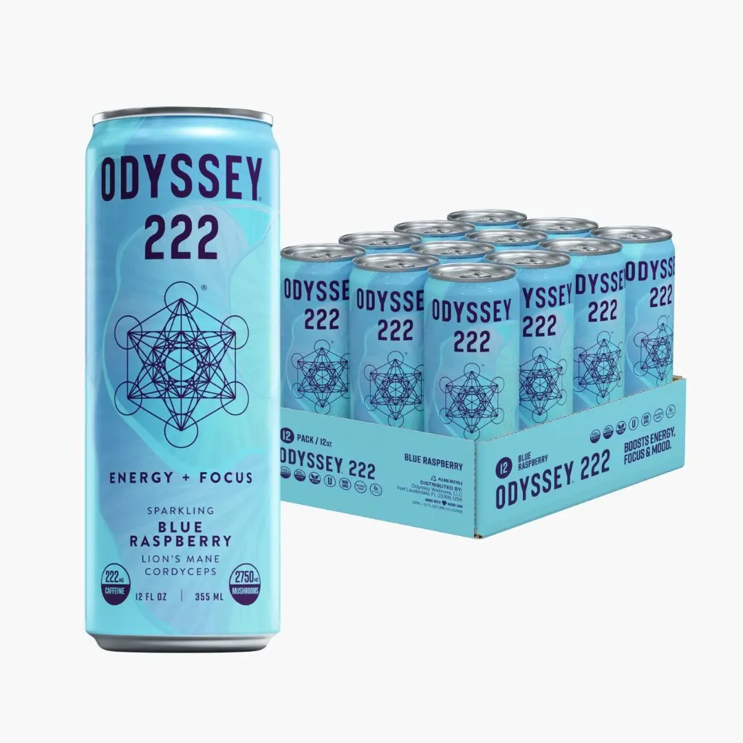 Blue Raspberry 222mg Sparkling Mushroom Energy