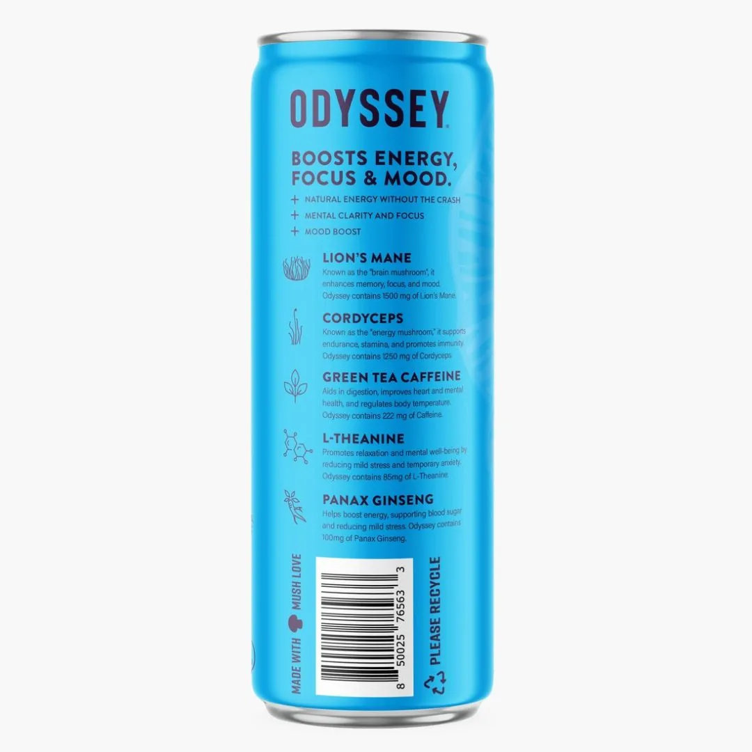 Blue Raspberry 222mg Sparkling Mushroom Energy