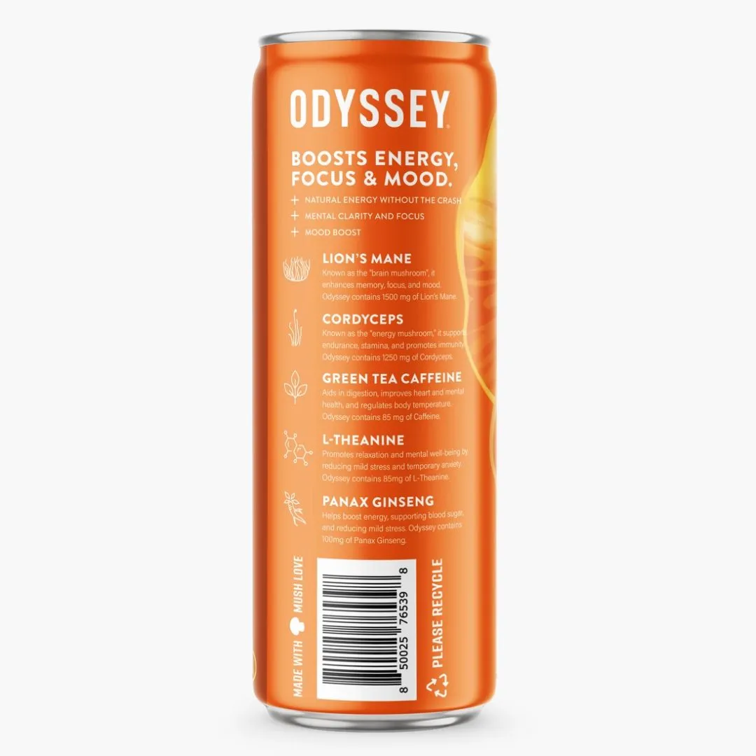 Orange Ginger 85mg Sparkling Mushroom Energy