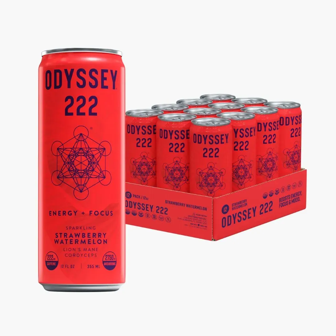 Strawberry Watermelon 222mg Sparkling Mushroom Energy