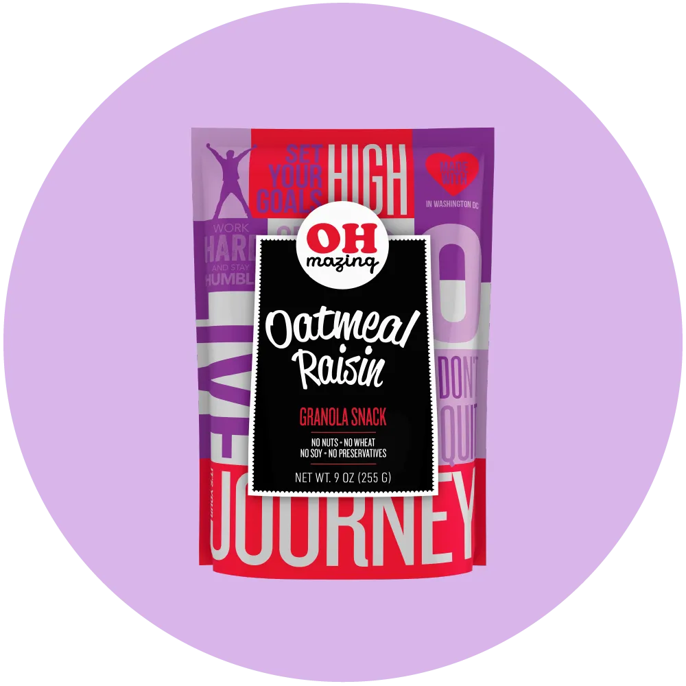9oz Oatmeal Raisin Granola Snack, Nut-free