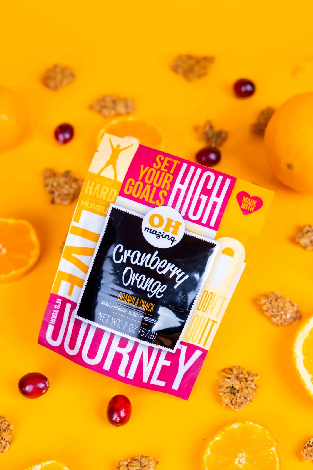 2oz Cranberry Orange Granola Snack, Gluten-free, Nut-free