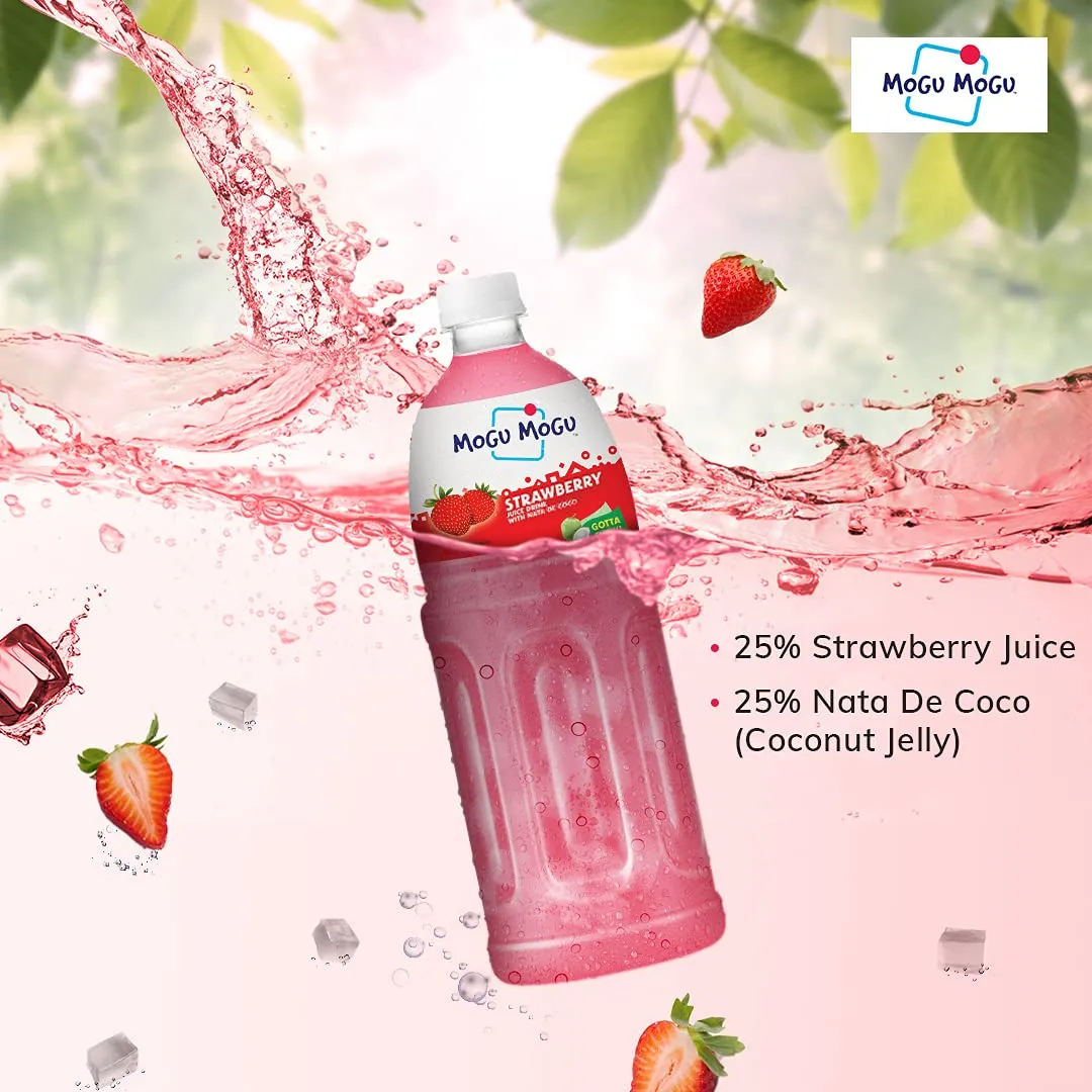 Mogu Mogu Strawberry 500ml (24pk)