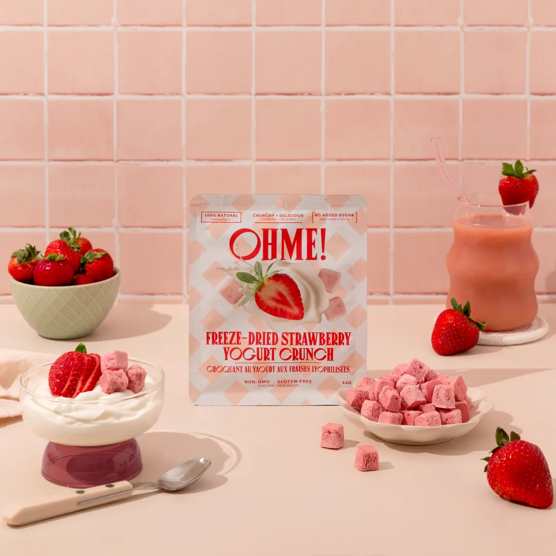 Freeze-Dried Strawberry Yogurt Crunch