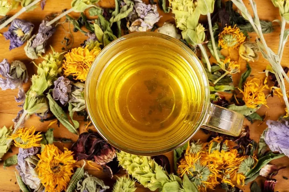 Tonic Blend Herb Tea from Greece - Mountain Tea, Nettle, Dried Orange - 30g (by Geusi Vounou)