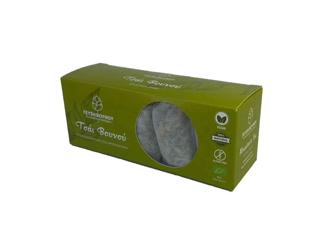 Organic Mountain Tea (whole) from Greece, 60g - by Geusi Vounou