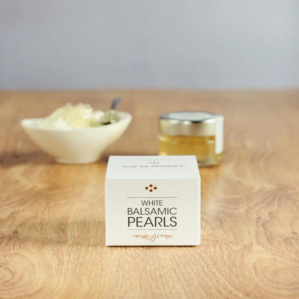 Messino White Balsamic Pearls, 50 ml