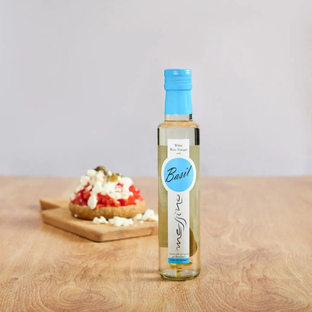 Messino White Wine Vinegar with Basil, 250 ml