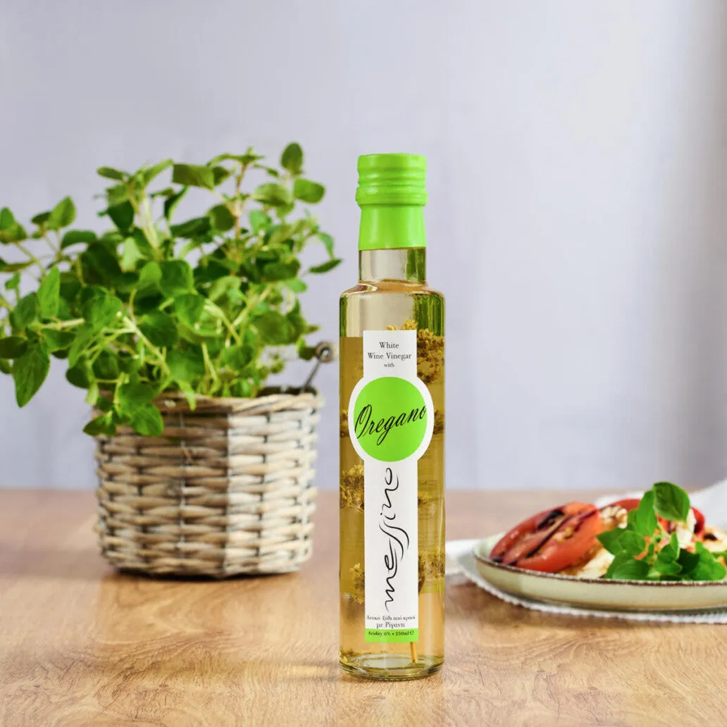Messino White Wine Vinegar with Oregano, 250 ml