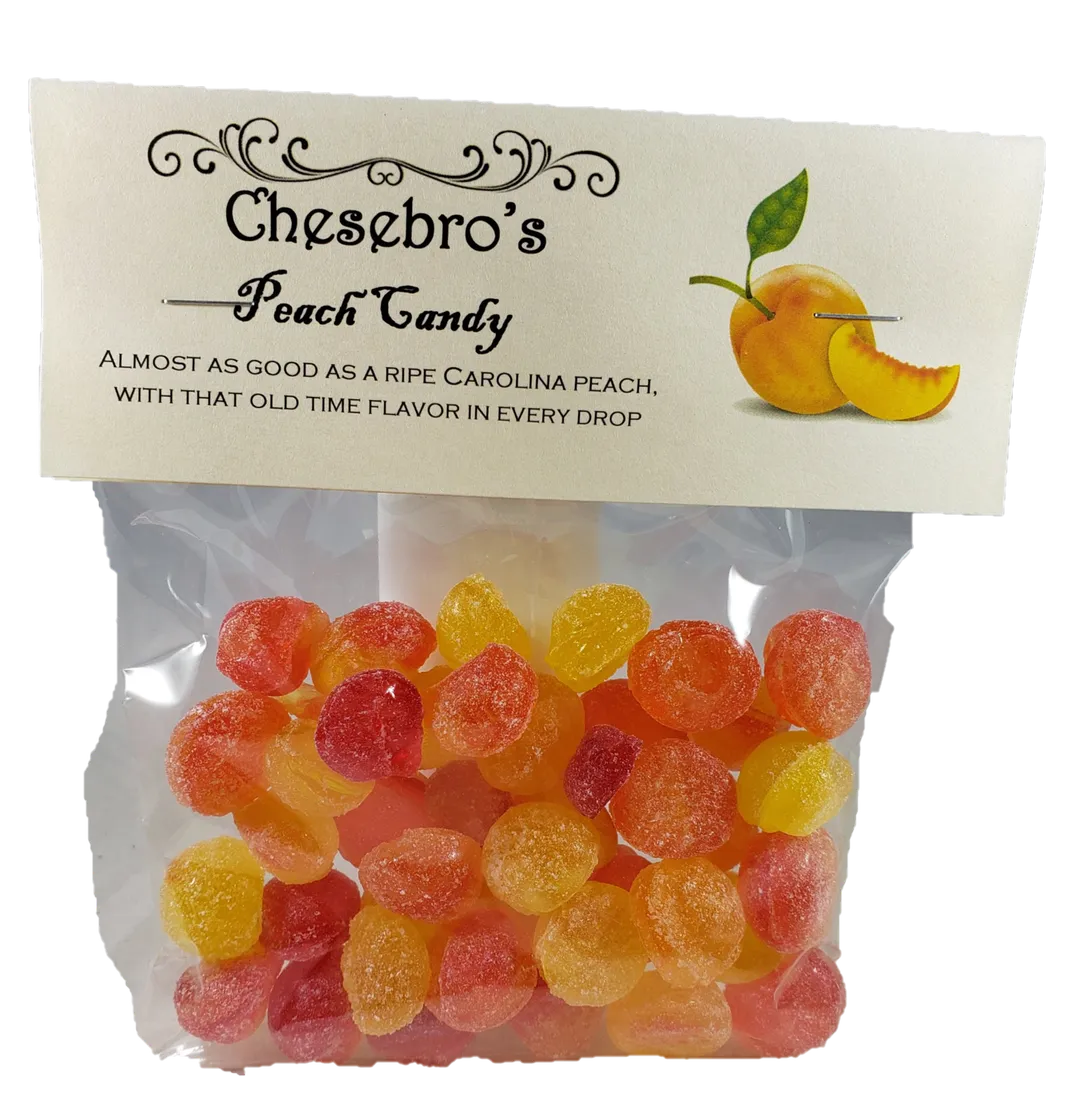 Peach Hard Candy Drops, 4.5 oz.