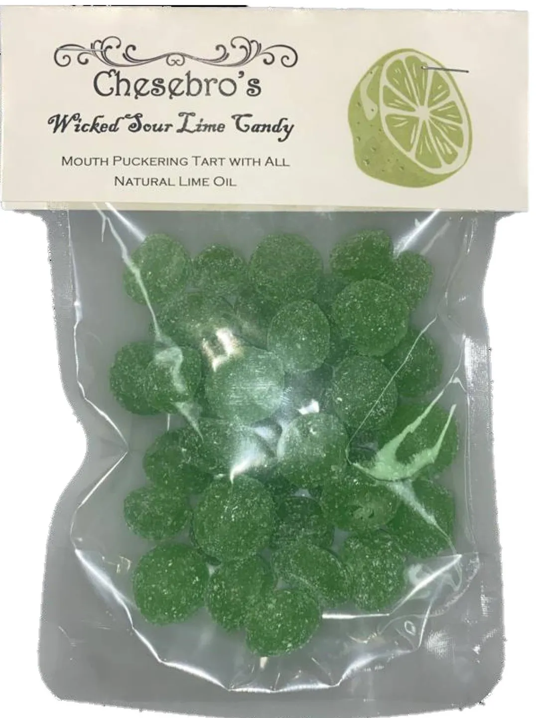Wicked Sour Lime Hard Candy Drops, 4.5 oz.