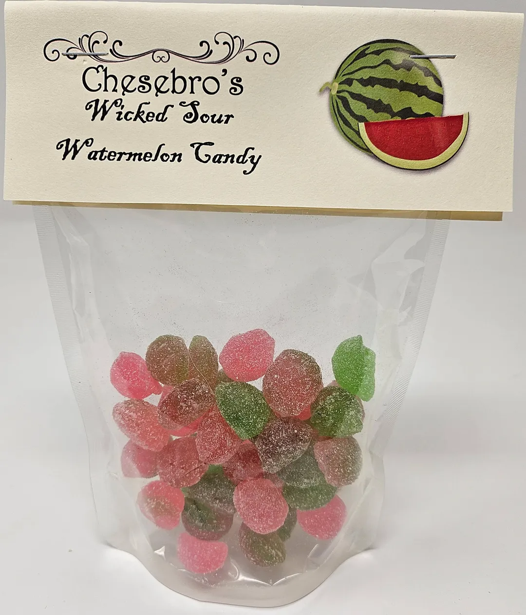 Wicked Sour Watermelon Hard Candy Drops, 4.5 oz.
