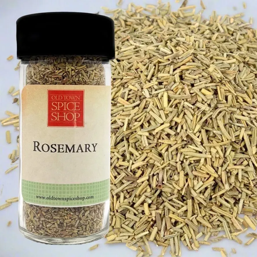 Rosemary Dried Leaves Distinctive Pine, Woody Aroma Herb - Case of 12 Jars