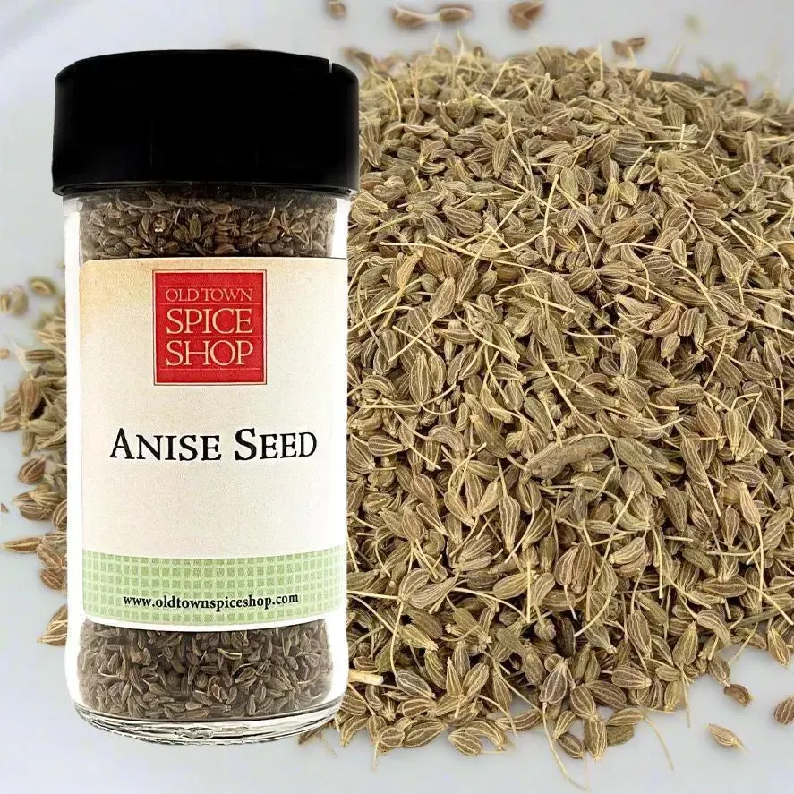 Anise Seed, Whole, Fresh Gourmet Spices - Case of 12 Jars