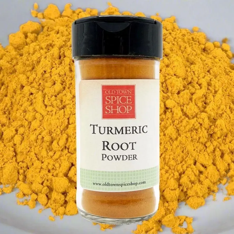 Turmeric Root Powder, Ground Dried Spice - Case of 12 Jars