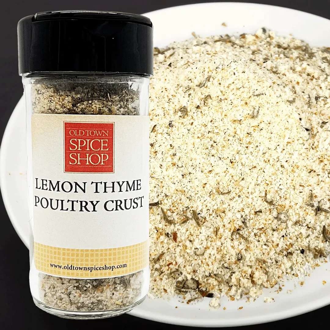 Lemon Thyme Poultry Crust, Gourmet Spices & Seasonings - Case of 12 Jars