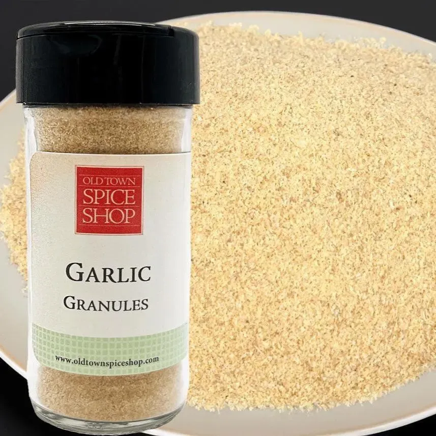Garlic, Granulated, Gourmet Fresh Spices - Case of 12 Jars