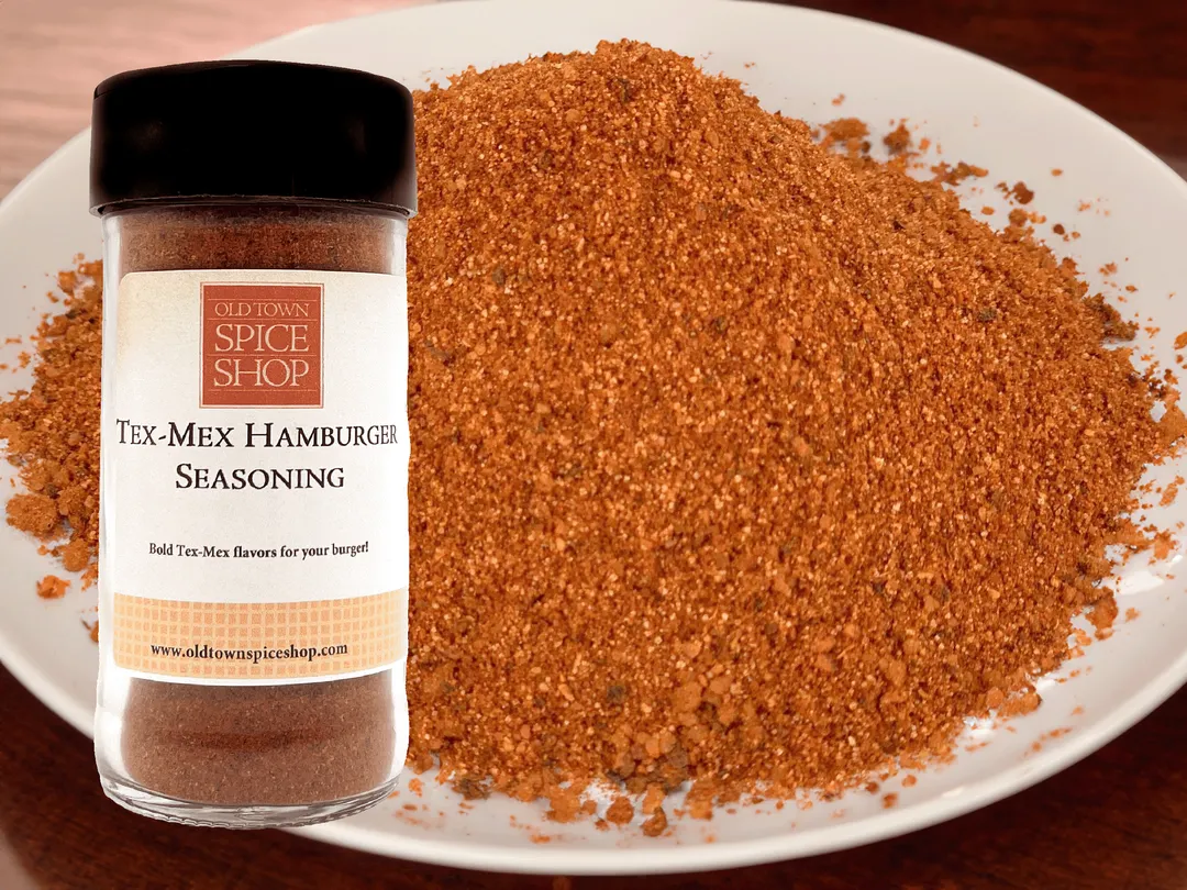 Tex-Mex Hamburger Grilling Seasoning, Herbs and Spices - Case of 12 Jars