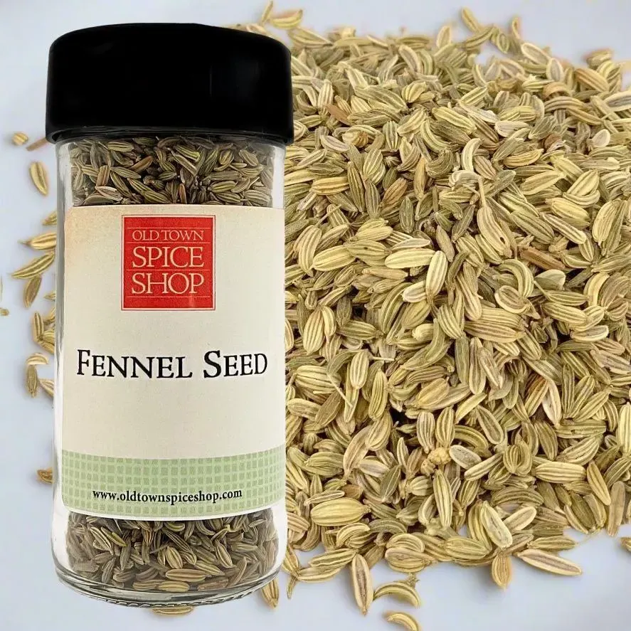 Fennel Seed, Whole, Fresh Gourmet Spice - Case of 12 Jars