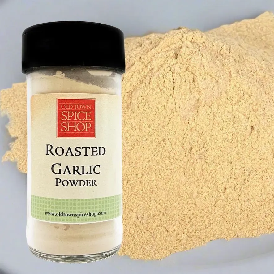 Roasted Garlic Powder, Dried High Quality Spices - Case of 12 Jars