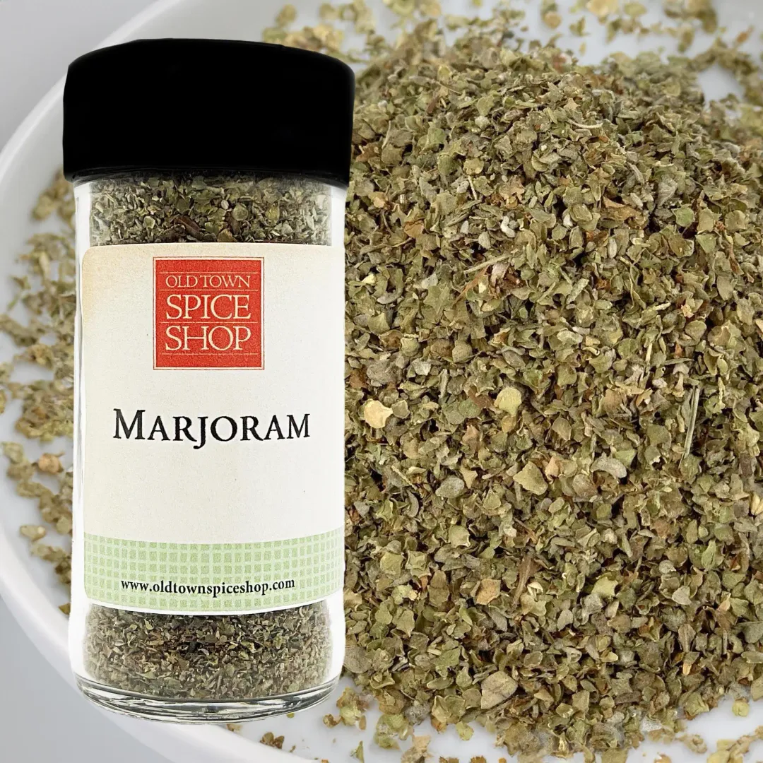Marjoram Dried Leaves Culinary Herb - Case of 12 Jars