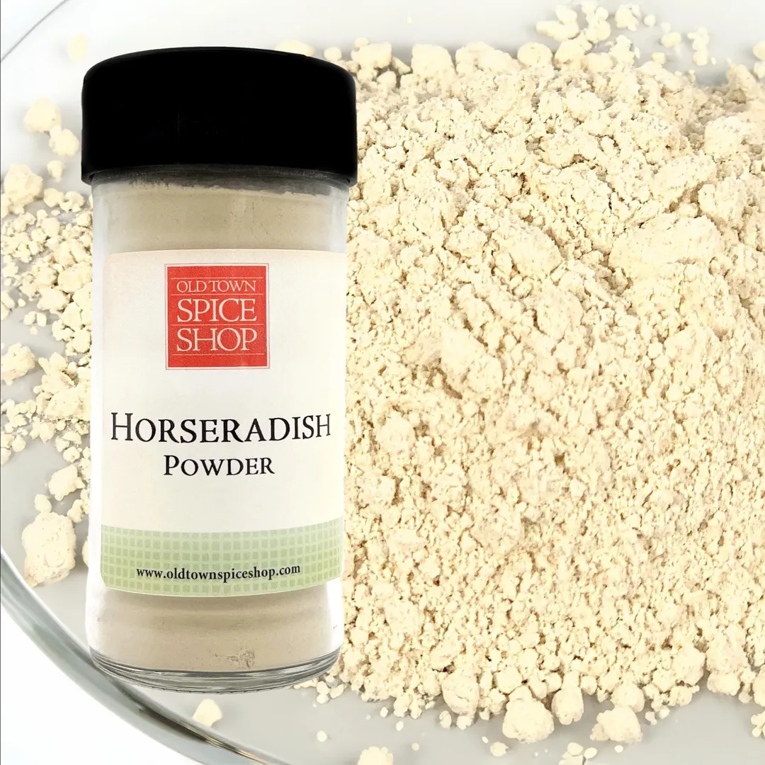 Horseradish Powder, Gourmet Spices, Dried Ground Horseradish - Case of 12 Jars