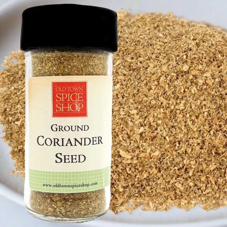 Coriander Seed, Ground, Fresh Ground Gourmet Spice - Case of 12 Jars