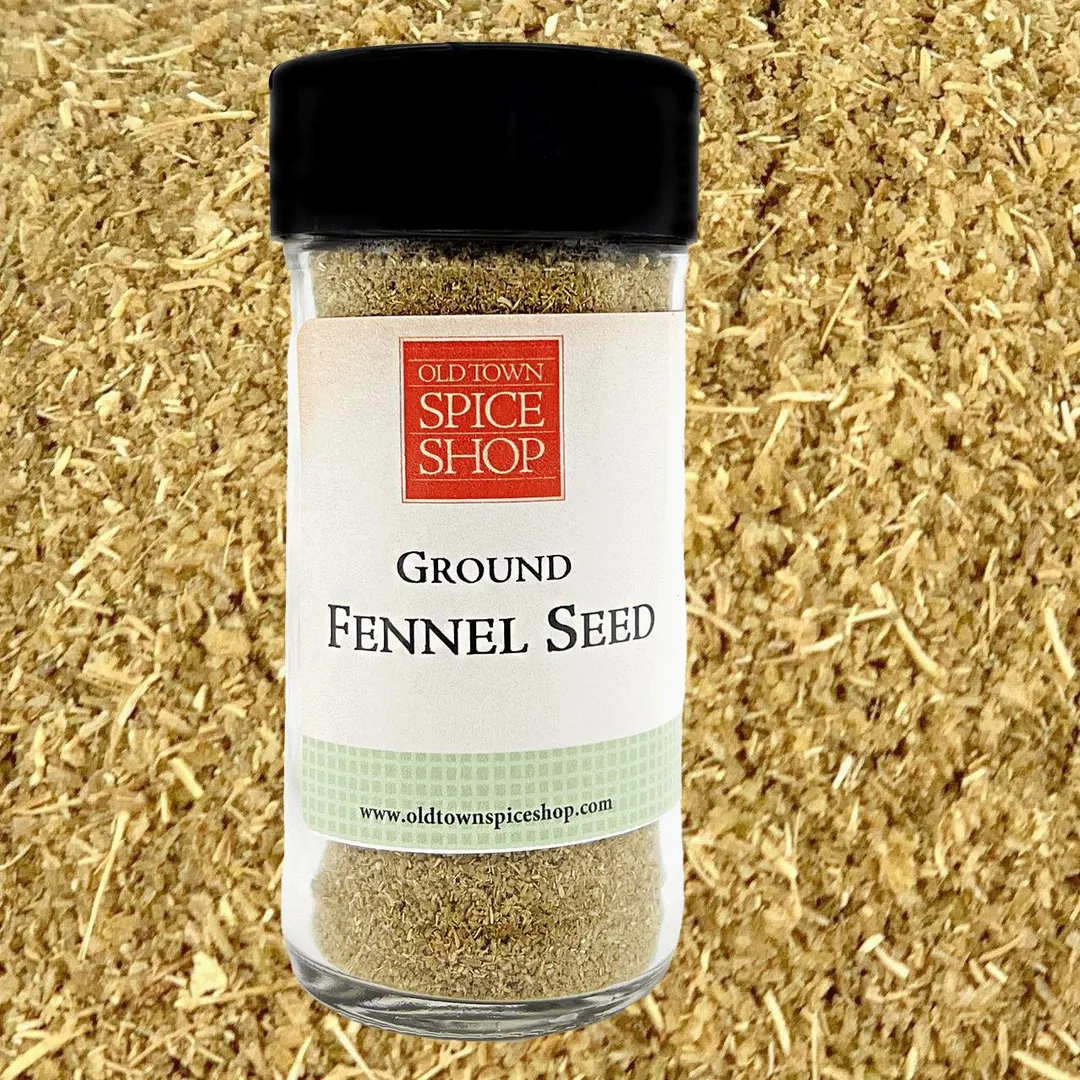 Ground Fennel Seed, Gourmet Fresh Spices - Case of 12 Jars