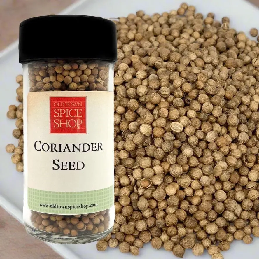 Coriander Seed, Whole, Fresh Gourmet Spice - Case of 12 Jars