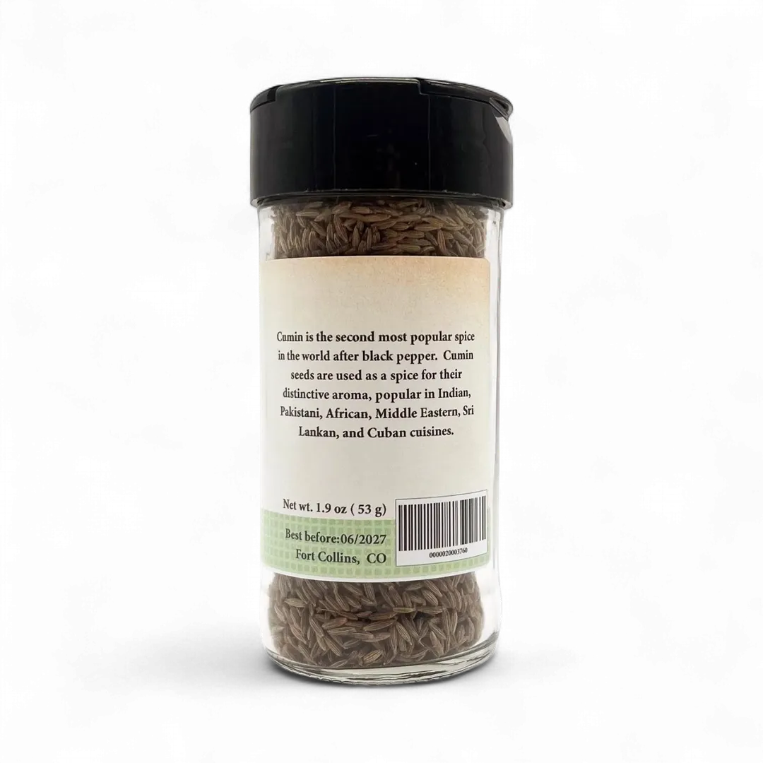 Cumin Seed, Fresh Gourmet Spice - Case of 12 Jars