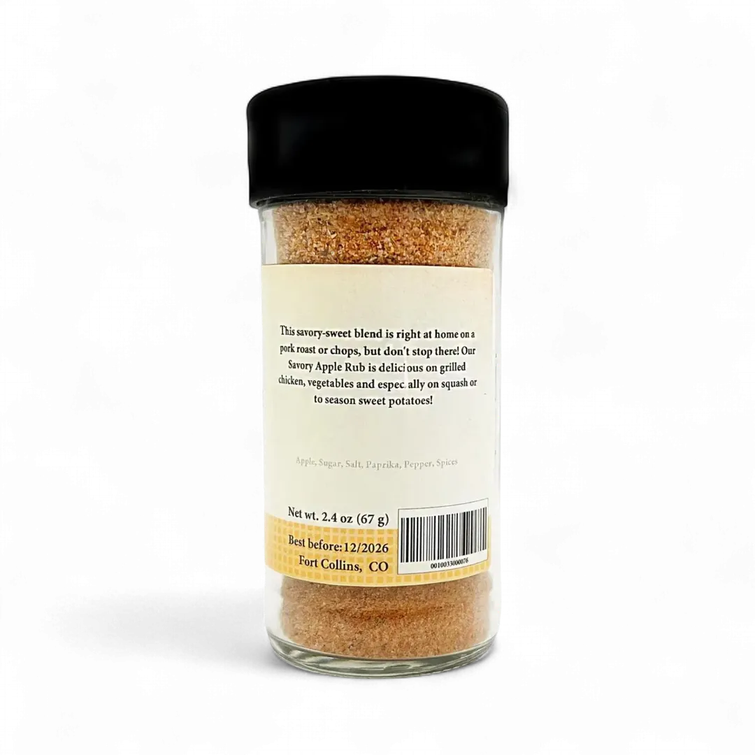 Savory Apple Rub, Gourmet Seasonings & Spices - Case of 12 Jars