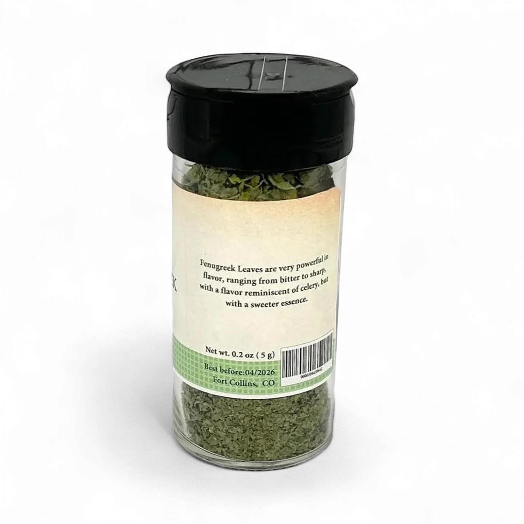Fenugreek Leaves, Fresh Gourmet Spice, Fenugreek Leaf Herbs - Case of 12 Jars