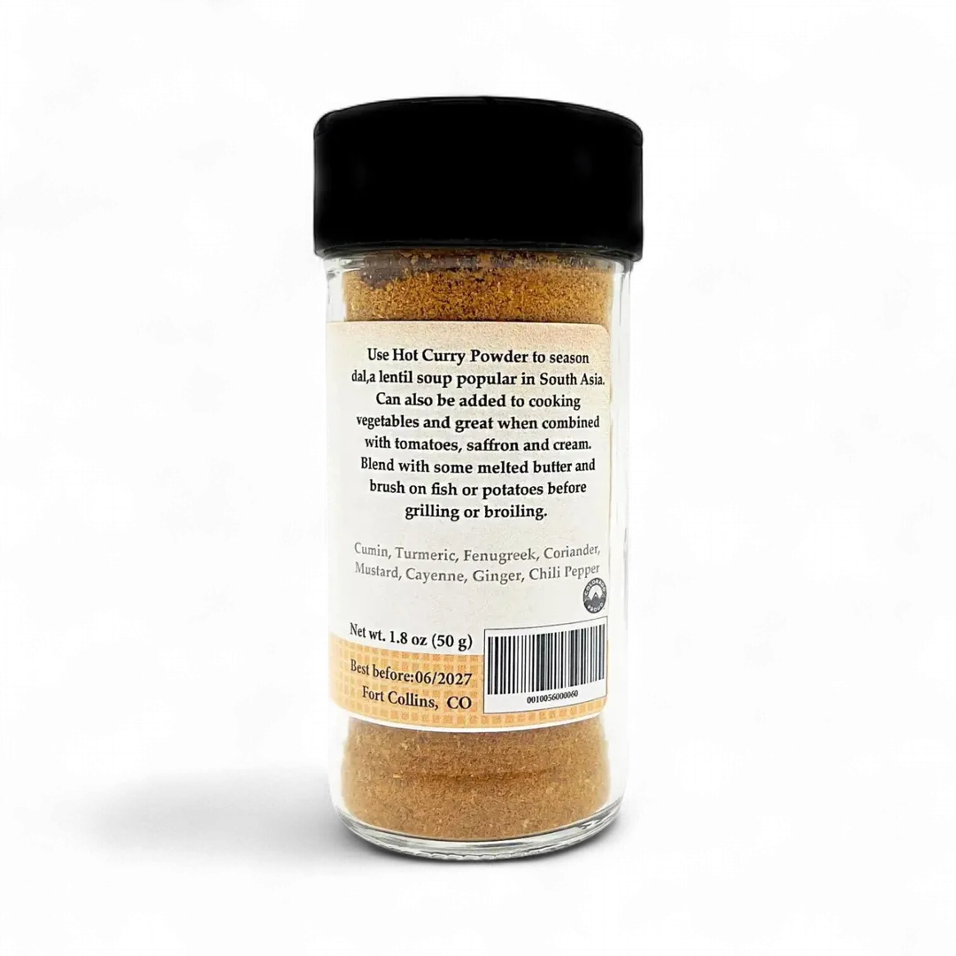 Hot Curry Powder, Gourmet Spices - Case of 12 Jars