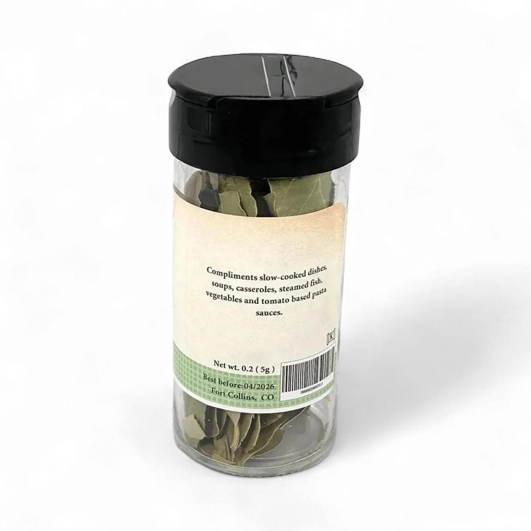 Bay Leaf, Whole, Bay Leaves, Herbs for Cooking - Case of 12 Jars