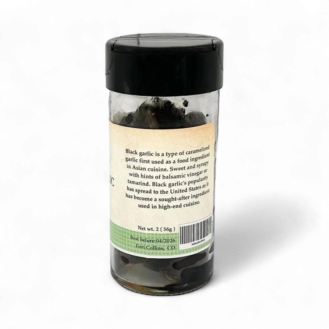Black Garlic Cloves, Fresh Gourmet Spice - Case of 12 Jars