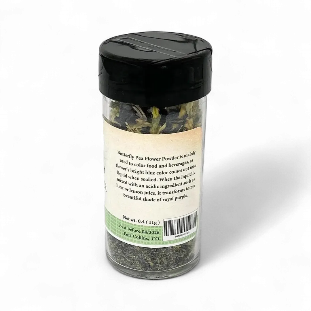 Butterfly Pea Flowers, Natural Coloring, Edible Petals - Case of 12 Jars