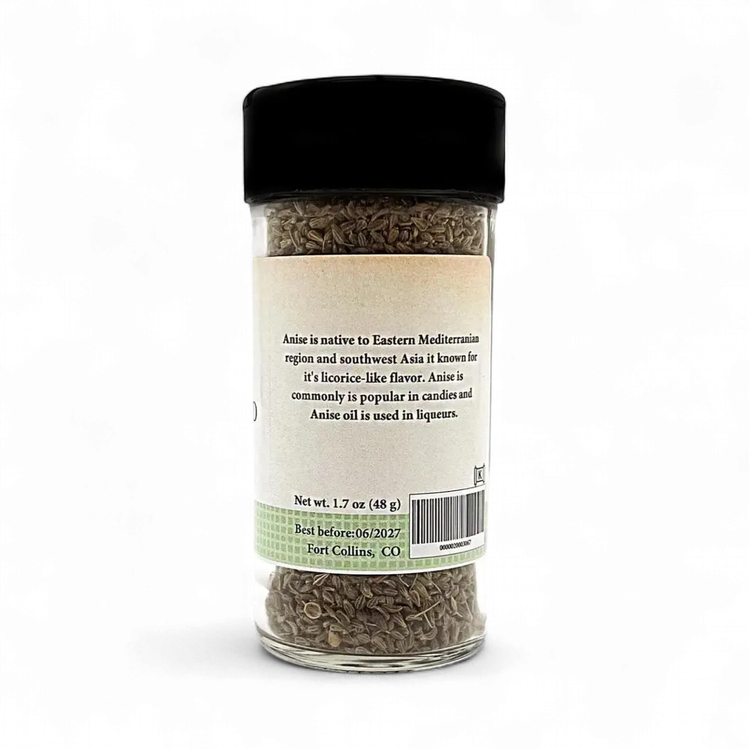 Anise Seed, Whole, Fresh Gourmet Spices - Case of 12 Jars