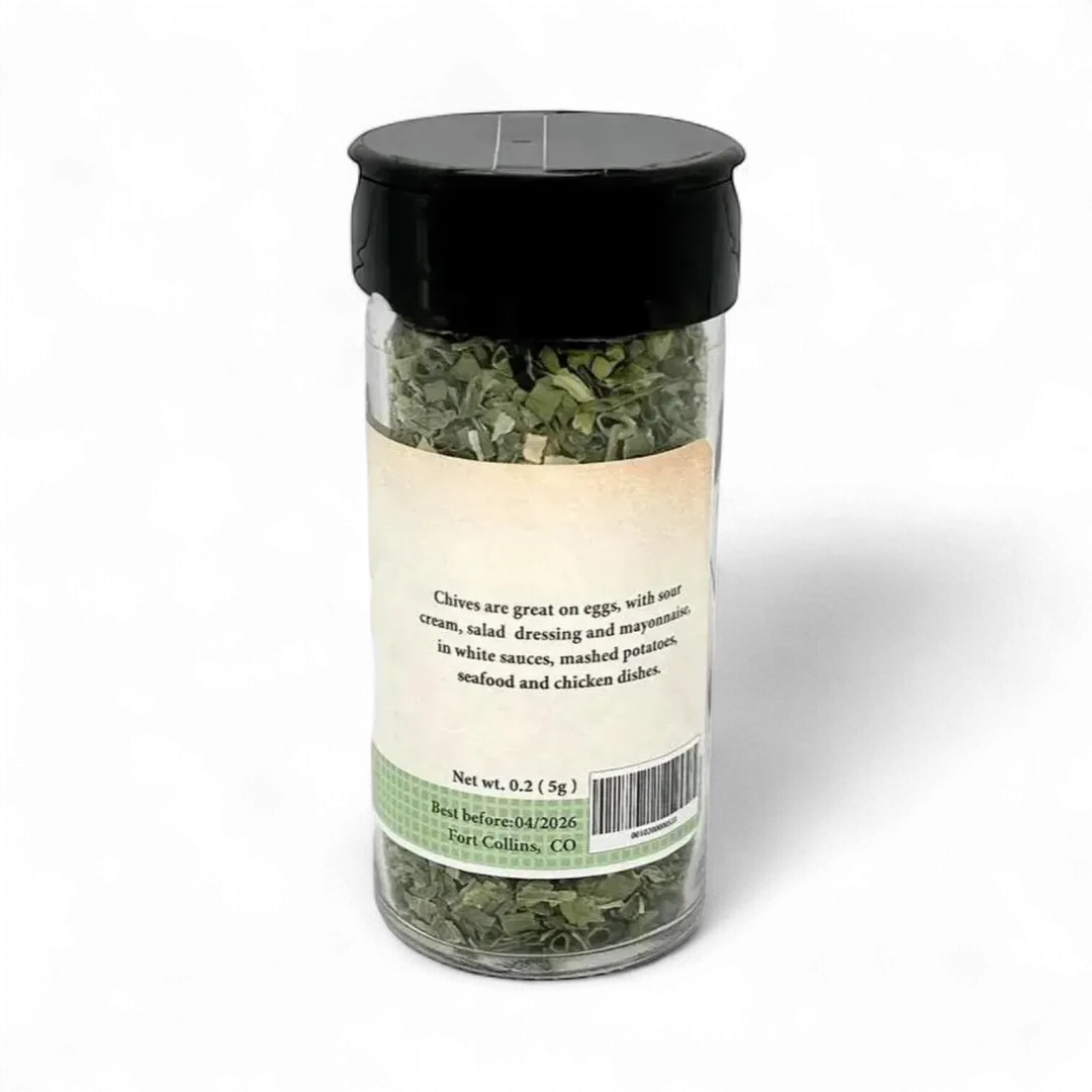 Chives, Premium Dried Chives For Cooking, High Quality Herbs - Case of 12 Jars