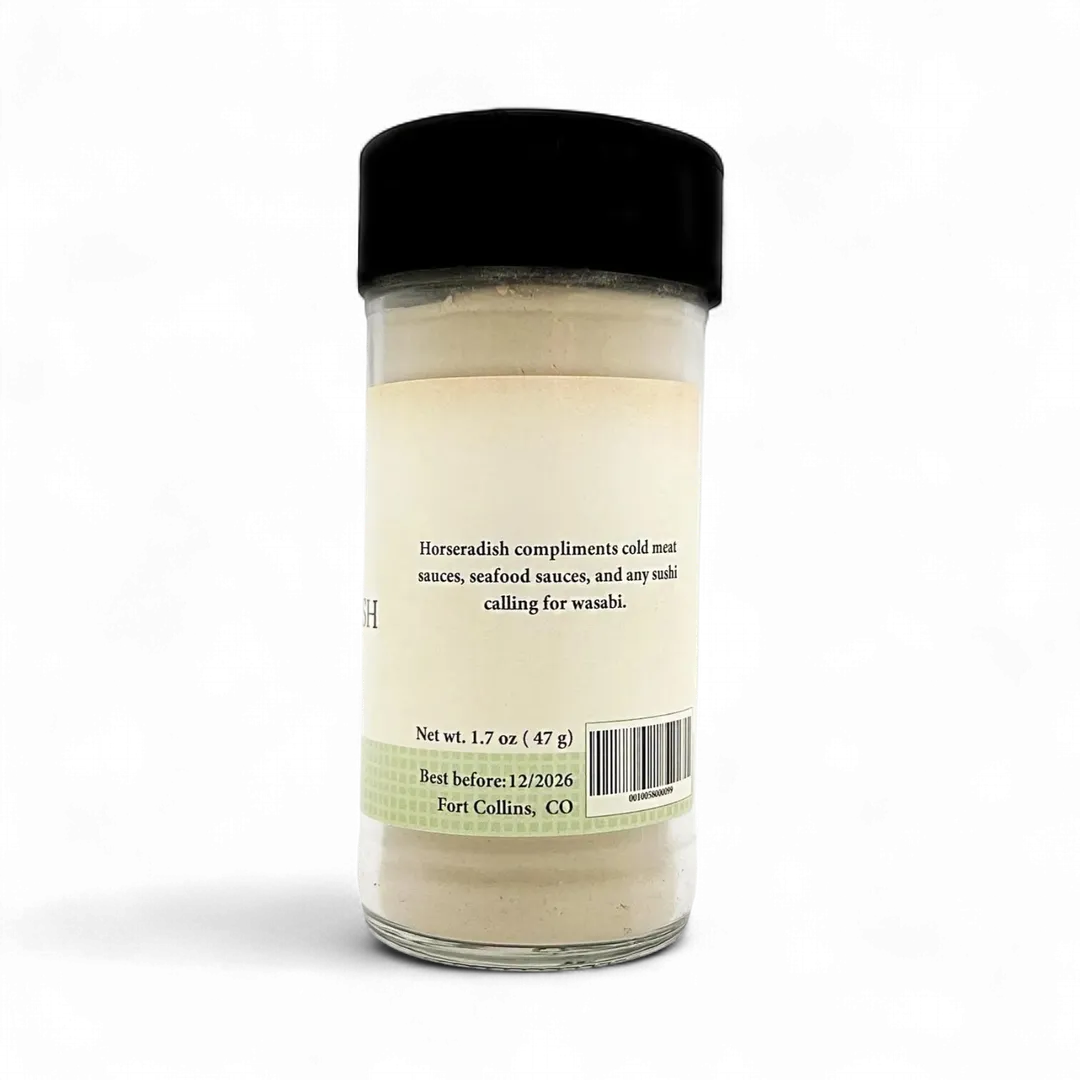 Horseradish Powder, Gourmet Spices, Dried Ground Horseradish - Case of 12 Jars