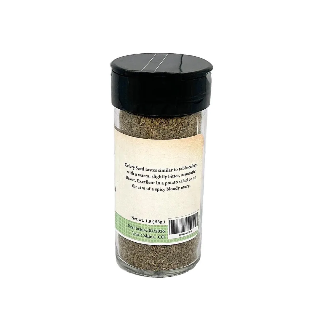 Celery Seed, Whole, Fresh Gourmet Spice - Case of 12 Jars