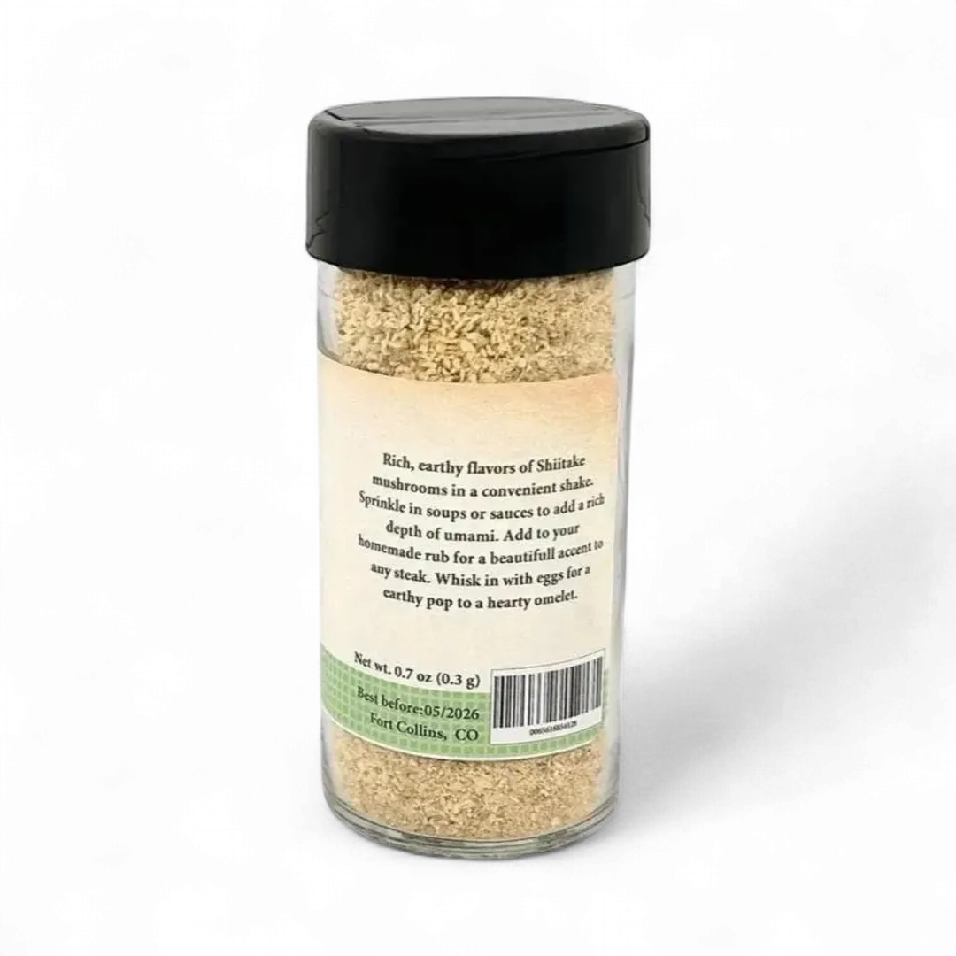 Shiitake Shake, Gourmet Dried Mushroom Spice - Case of 12 Jars