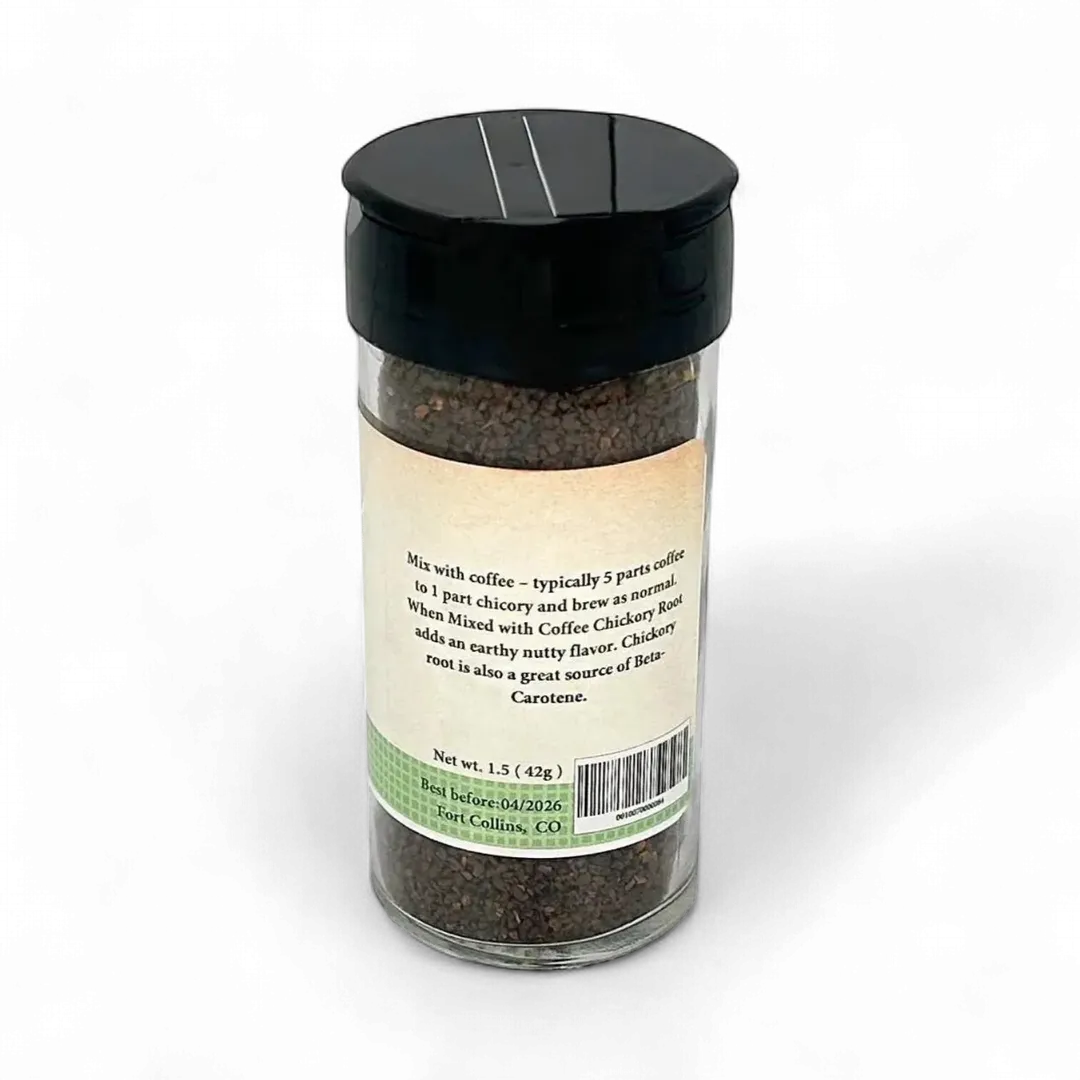 Chicory Root, Roasted, Finely Ground Chicory Root Powder - Case of 12 Jars