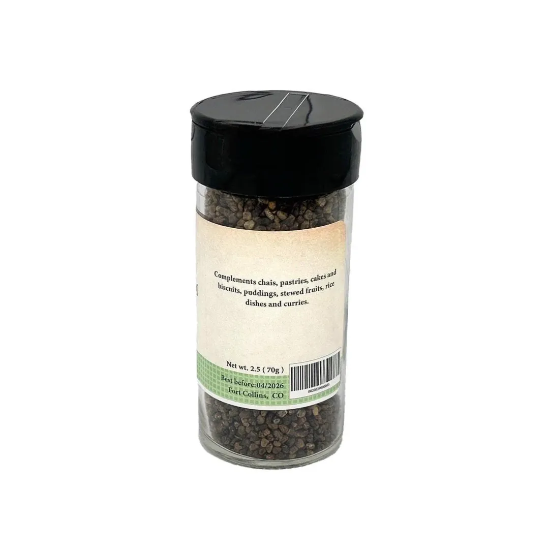 Cardamom Seed, Whole, Fresh Gourmet Spice - Case of 12 Jars
