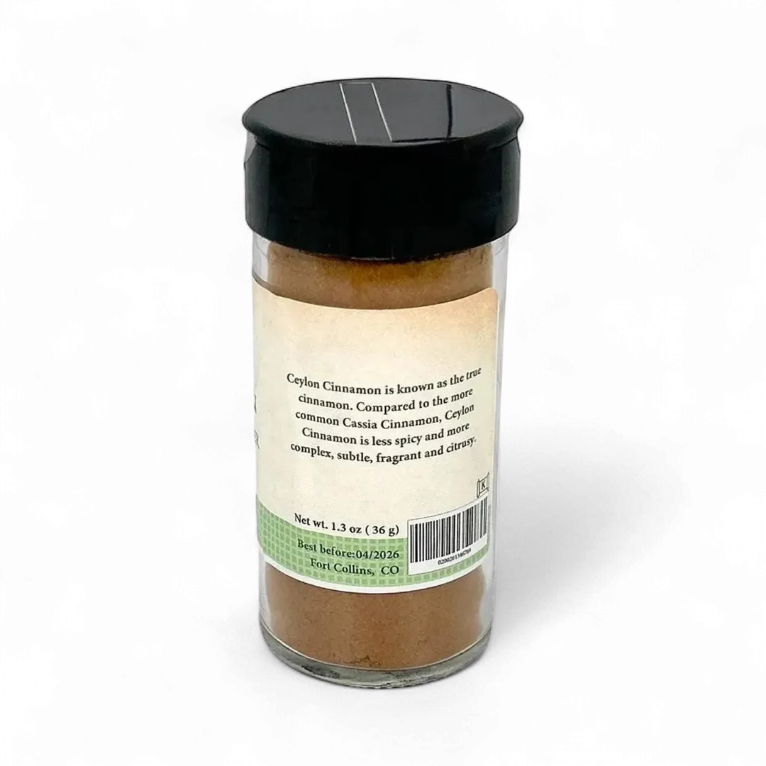Ceylon Cinnamon Powder, Fresh Gourmet Spice - Case of 12 Jars