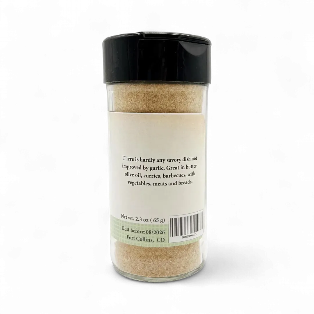 Garlic, Granulated, Gourmet Fresh Spices - Case of 12 Jars