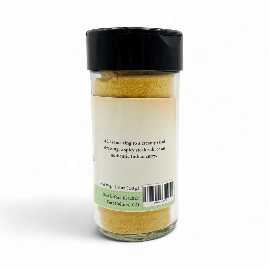 Yellow Mustard Seed Powder, Dried Ground Mustard Seed - Case of 12 Jars