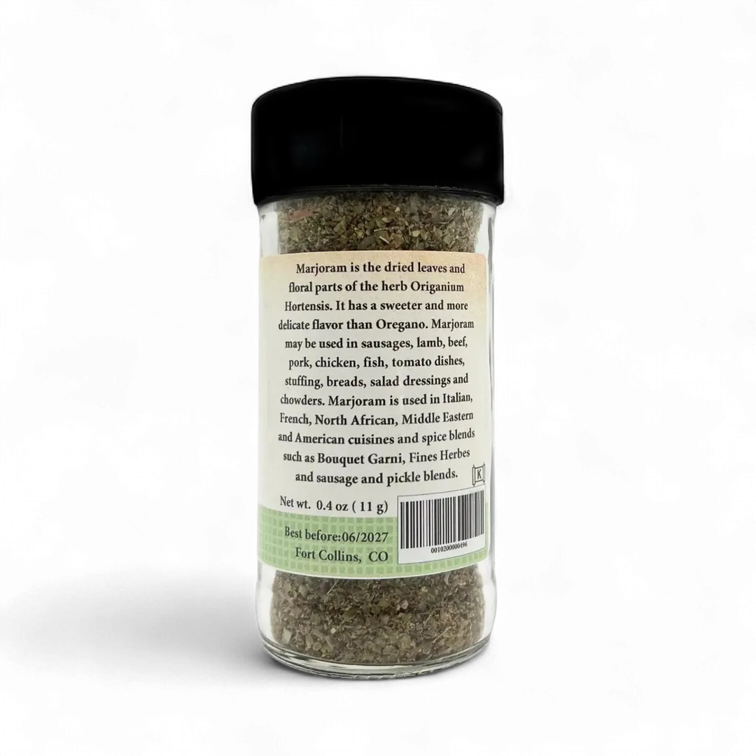 Marjoram Dried Leaves Culinary Herb - Case of 12 Jars