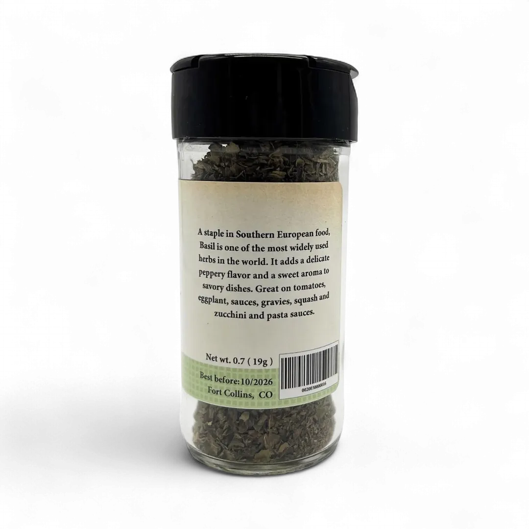 Basil, Sweet, Fresh Gourmet Italian Spice - Case of 12 Jars
